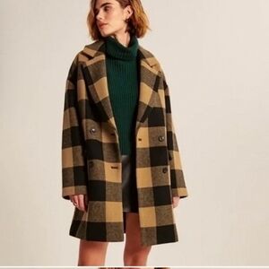Abercrombie &Fitch Plaid Coat